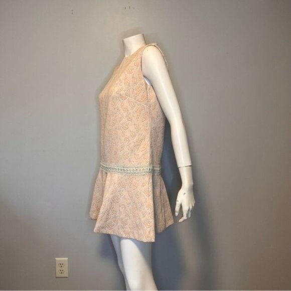 Vintage Hand Stitched Drop Waist Sleeveless Dress Size S - Picture 11 of 11